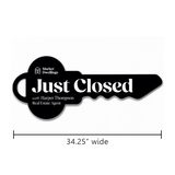 Just Closed Key Sign Photo Prop Key Sign Market Dwellings