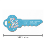 Said Yes to the Address Key Sign Photo Prop Key Sign Market Dwellings