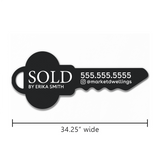 Sold Real Estate Key Sign Photo Prop Key Sign Market Dwellings