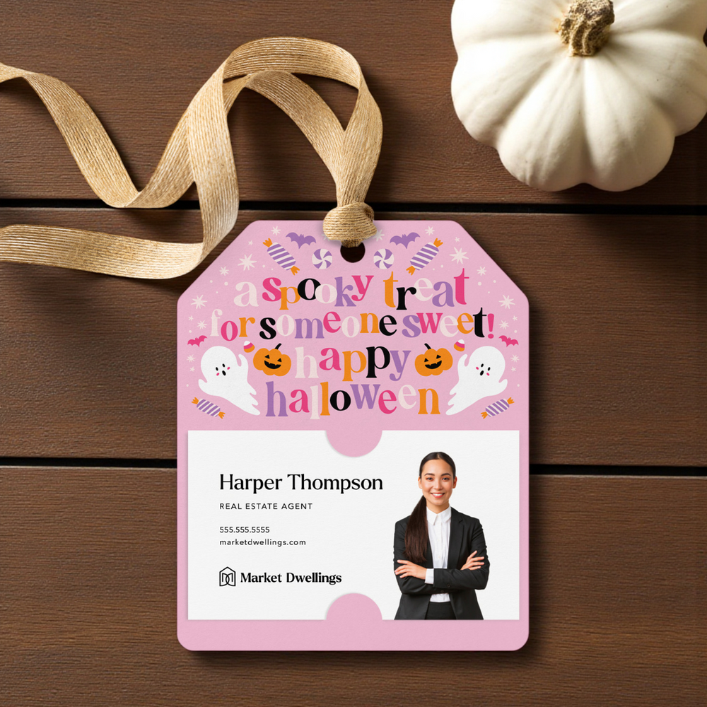 A Spooky Treat For Someone Sweet! Happy Halloween | Gift Tags Gift Tag Market Dwellings