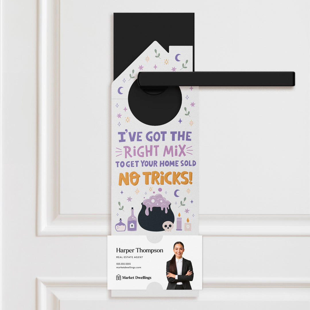 I've Got The Right Mix To Get Your Home Sold | Halloween Door Hangers | 101-DH002-AB Door Hanger Market Dwellings LILAC  