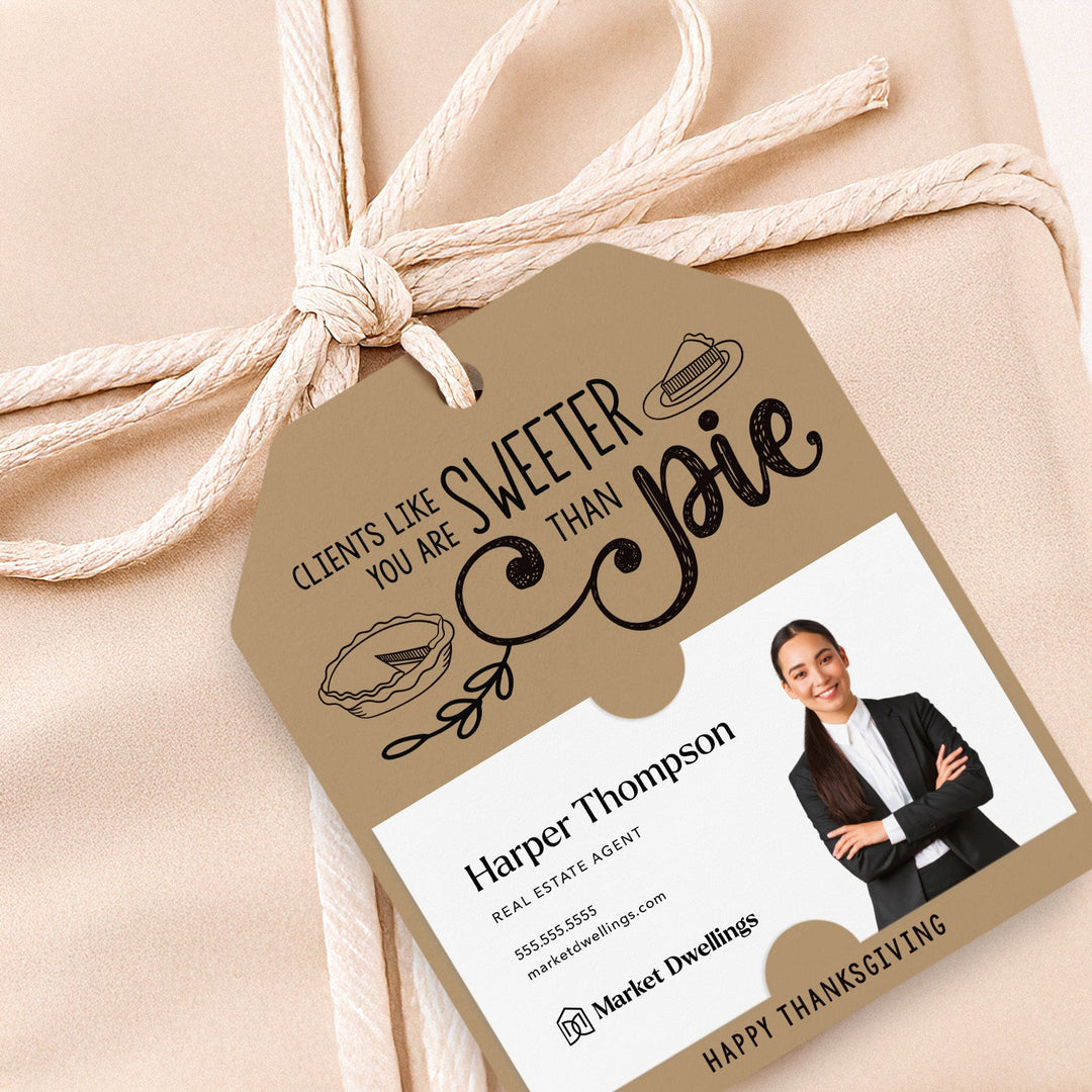 Clients Like You Are Sweeter Than Pie | Gift Tags