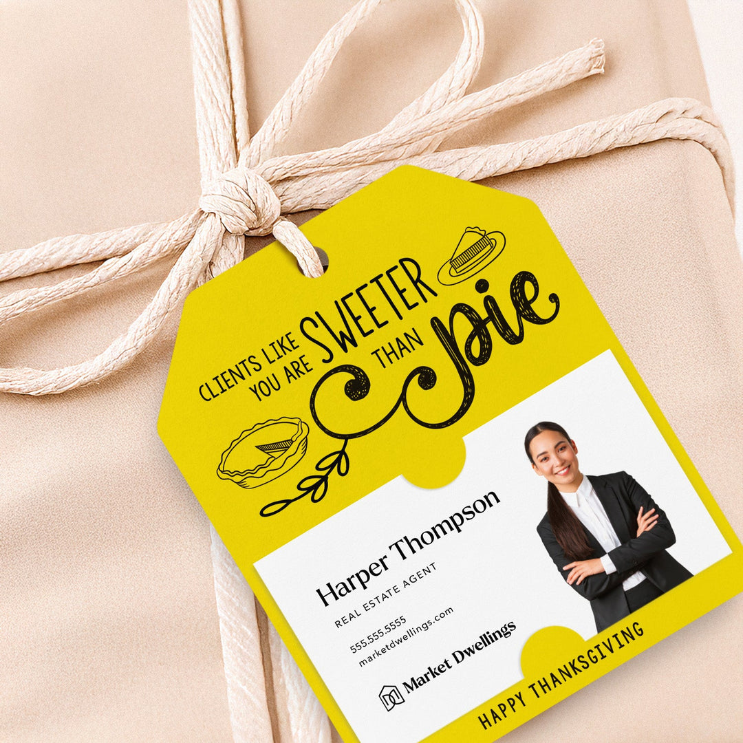 Clients Like You Are Sweeter Than Pie | Gift Tags