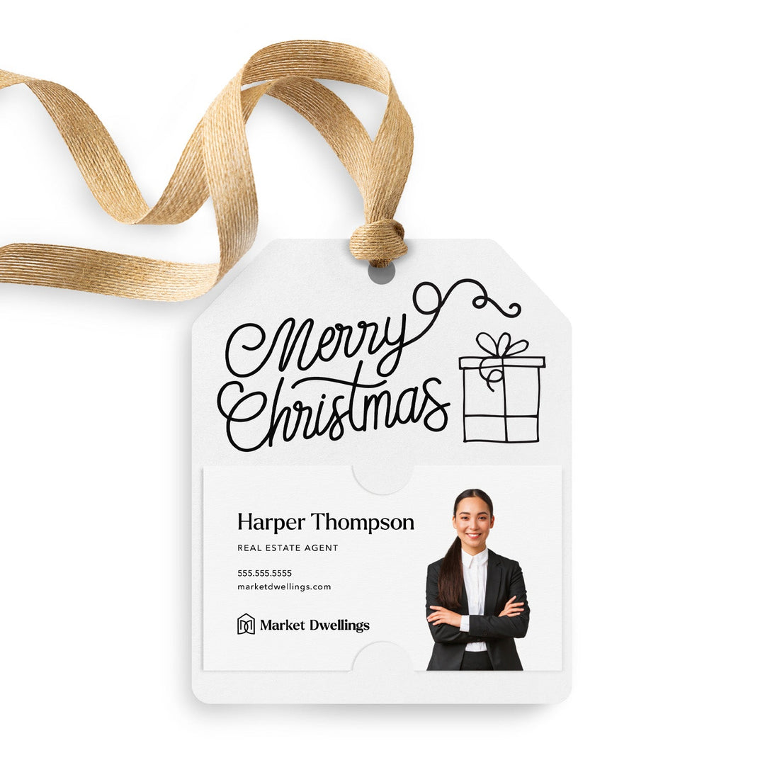 Merry Christmas Gift Tags | Gift Tags Gift Tag Market Dwellings WHITE