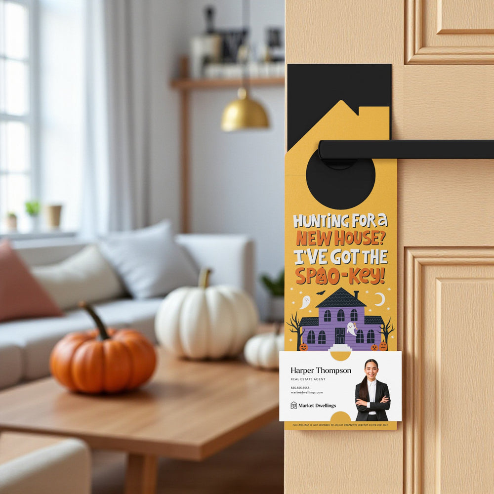 Hunting For a New House? I've Got the Spoo-Key! Door Hangers Holiday Door Hanger Market Dwellings