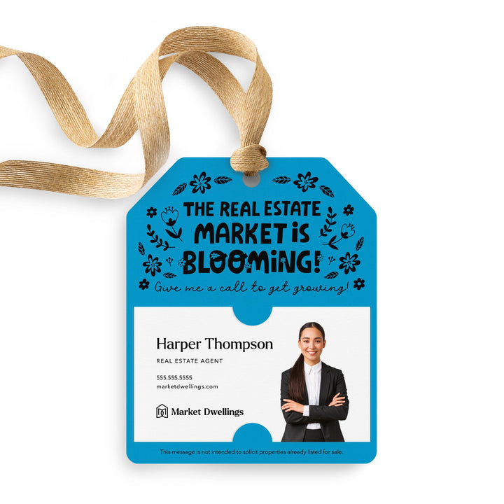 The Real Estate Market is Blooming | Pop By Gift Tags | 107-GT001 Gift Tag Market Dwellings LIGHT PURPLE  