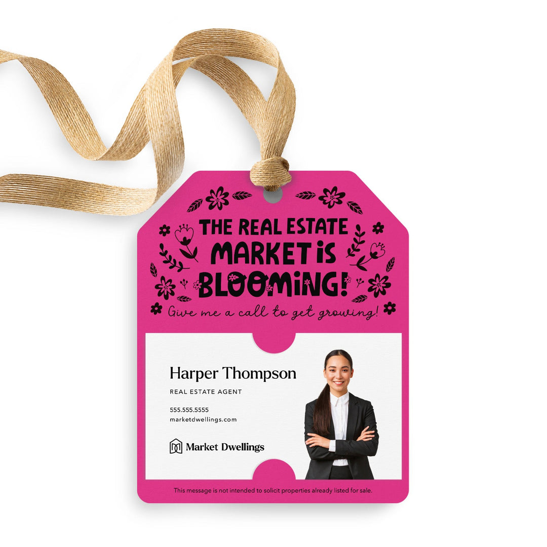 The Real Estate Market is Blooming | Gift Tags Gift Tag Market Dwellings RAZZLE BERRY