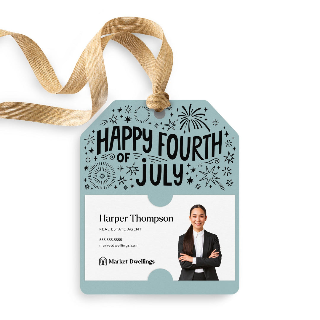 Happy 4th of July | Gift Tags Gift Tag Market Dwellings LIGHT BLUE