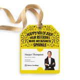 Your Referrals Make My Business Sparkle | Gift Tags Gift Tag Market Dwellings LEMON 12