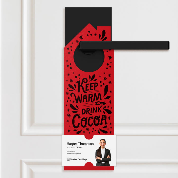 Keep Warm and Drink Cocoa Door Hangers