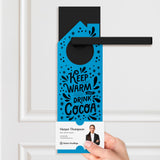 Keep Warm and Drink Cocoa Door Hangers Season Door Hanger Market Dwellings