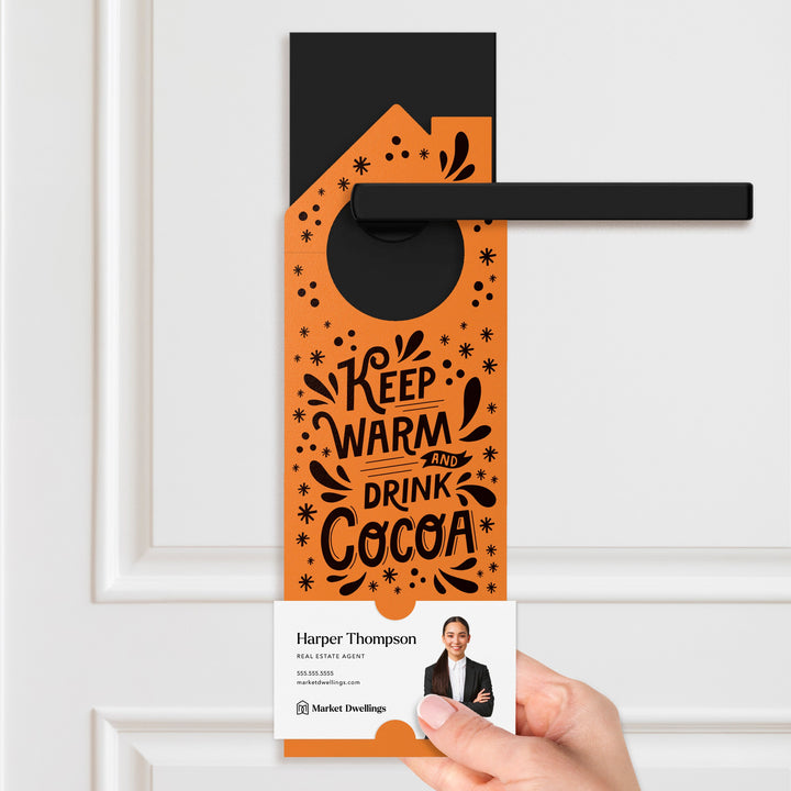 Keep Warm and Drink Cocoa Door Hangers Door Hanger Market Dwellings