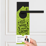 Keep Warm and Drink Cocoa Door Hangers Season Door Hanger Market Dwellings