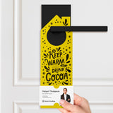 Keep Warm and Drink Cocoa Door Hangers Season Door Hanger Market Dwellings
