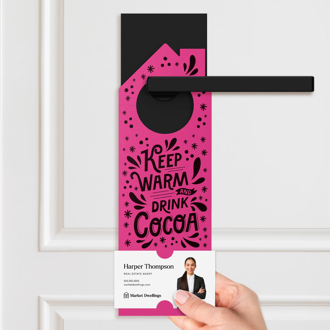 Keep Warm and Drink Cocoa Door Hangers