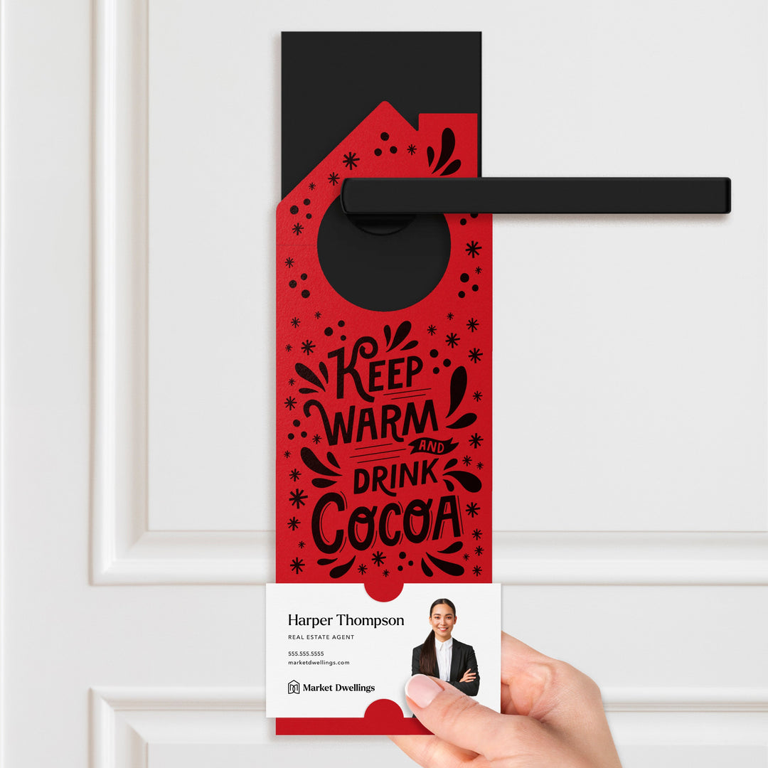 Keep Warm and Drink Cocoa Door Hangers