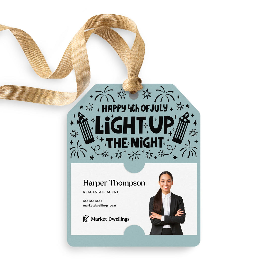 Light Up The Night | Gift Tags Gift Tag Market Dwellings LIGHT BLUE