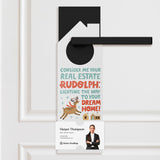 Consider Me Your Real Estate Rudolph: Lighting The Way To Your Dream Home. Door Hangers Holiday Door Hanger Market Dwellings