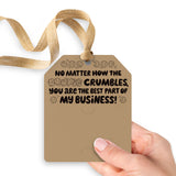 No Matter How the Cookie Crumbles You Are the Best Part of My Business | Gift Tags Gift Tag Market Dwellings