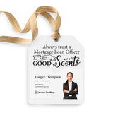 Always Trust a Mortgage Loan Officer with Good Scents | Gift Tags Gift Tag Market Dwellings WHITE 12