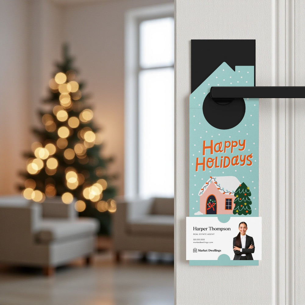 Happy Holidays Door Hangers Holiday Door Hanger Market Dwellings