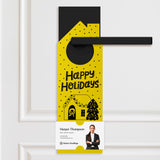 Happy Holidays Door Hangers Holiday Door Hanger Market Dwellings LEMON 10