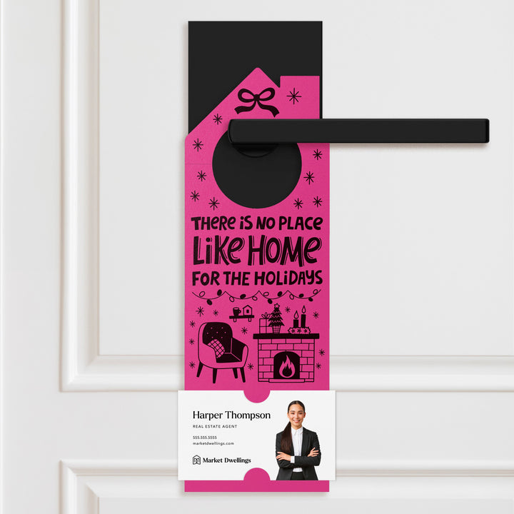 There Is No Place Like Home For The Holidays | Christmas Winter Door Hangers | 123-DH002 Door Hanger Market Dwellings KRAFT  