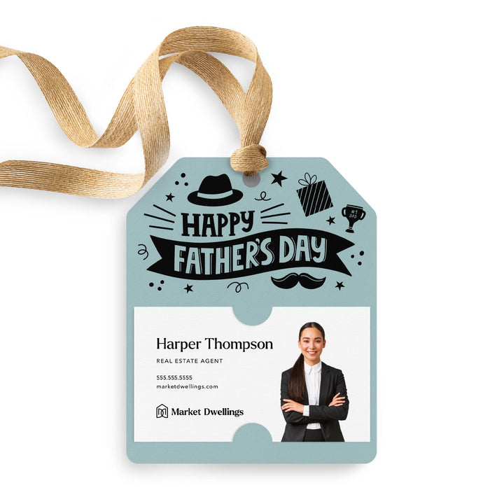 Happy Father's Day | Gift Tags Gift Tag Market Dwellings LIGHT BLUE