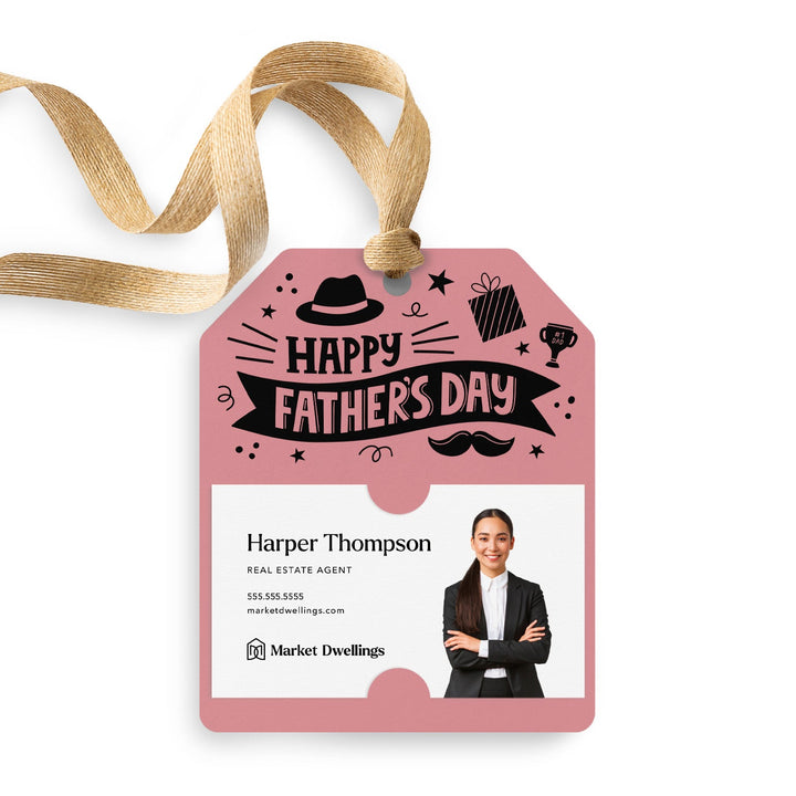 Happy Father's Day | Gift Tags Gift Tag Market Dwellings LIGHT PINK