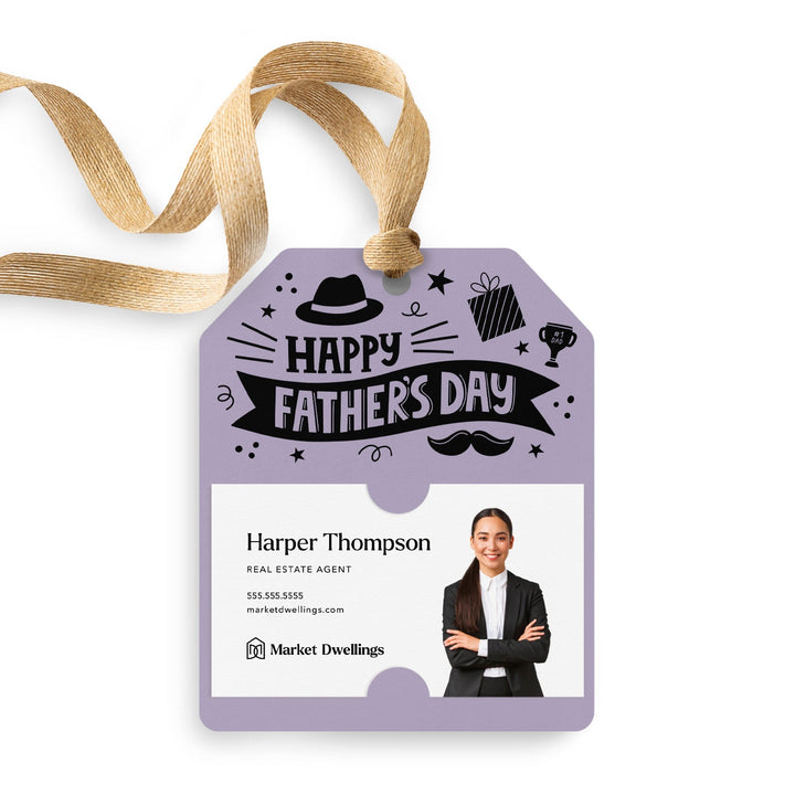 Happy Father's Day | Gift Tags Gift Tag Market Dwellings LIGHT PURPLE