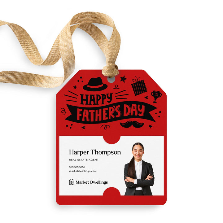 Happy Father's Day | Gift Tags Gift Tag Market Dwellings SCARLET