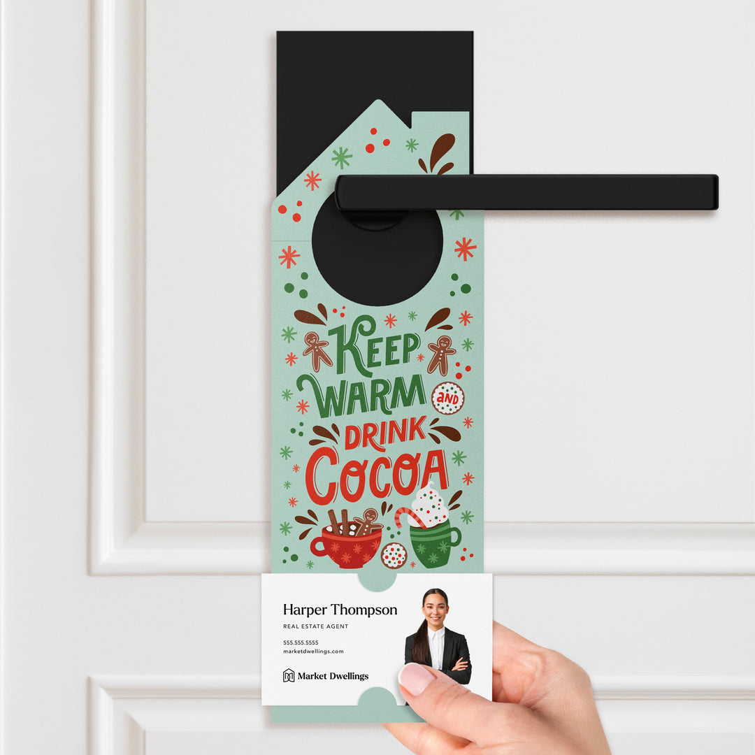 Keep Warm and Drink Cocoa Door Hangers Door Hanger Market Dwellings