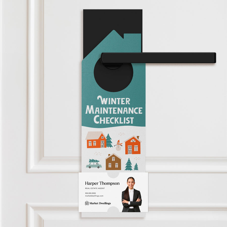 Winter Maintenance Checklist Door Hangers Door Hanger Market Dwellings