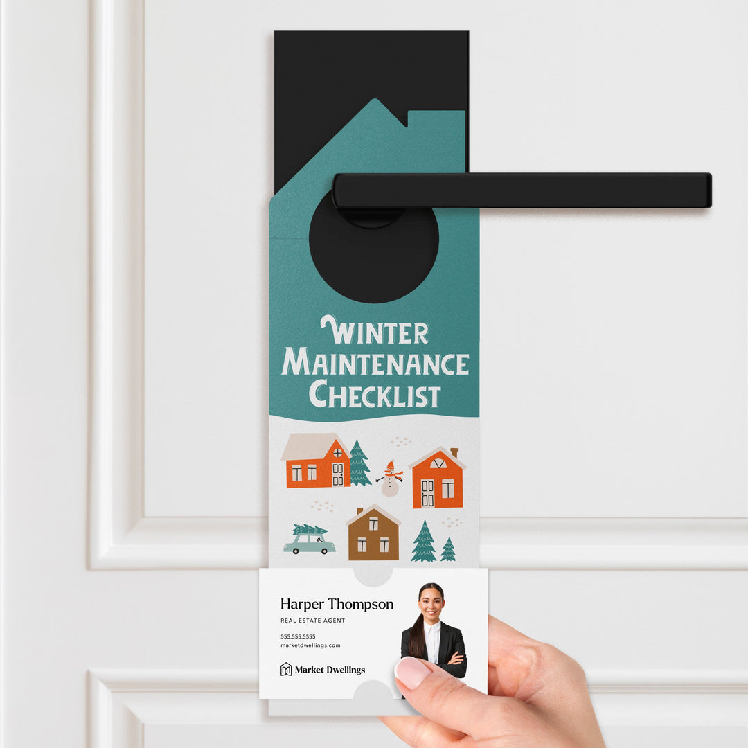 Winter Maintenance Checklist Door Hangers Door Hanger Market Dwellings