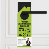 Winter Maintenance Checklist Door Hangers Season Door Hanger Market Dwellings