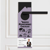 Winter Maintenance Checklist Door Hangers Season Door Hanger Market Dwellings LIGHT PURPLE 10