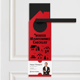 Winter Maintenance Checklist Door Hangers Season Door Hanger Market Dwellings