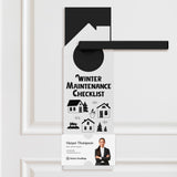 Winter Maintenance Checklist Door Hangers Season Door Hanger Market Dwellings WHITE 10