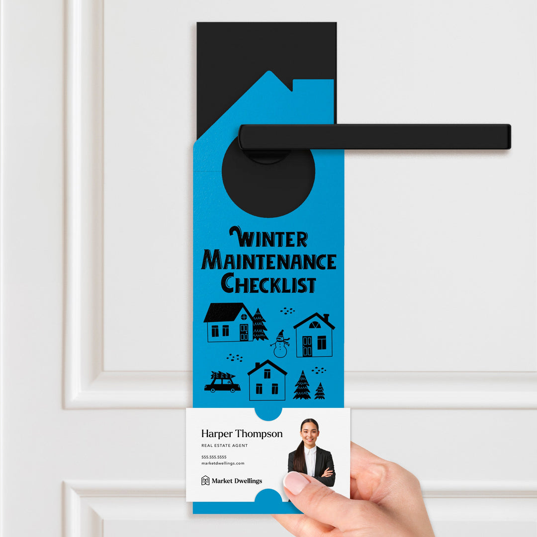 Winter Maintenance Checklist Door Hangers Door Hanger Market Dwellings