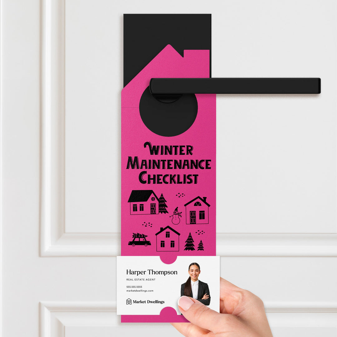 Winter Maintenance Checklist Door Hangers Door Hanger Market Dwellings