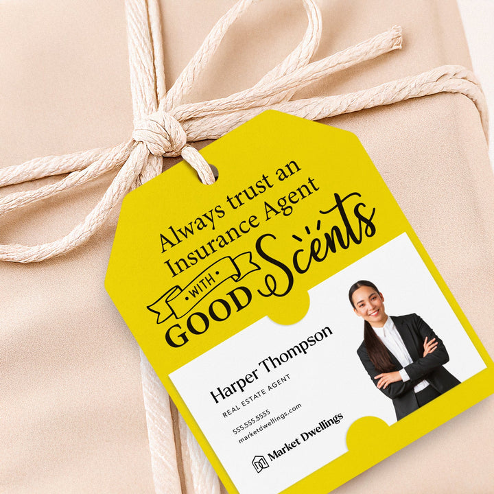 Always Trust an Insurance Agent with Good Scents | Gift Tags Gift Tag Market Dwellings