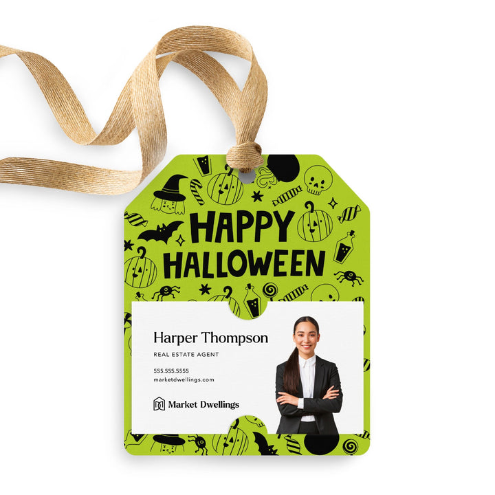 Happy Halloween | Gift Tags Gift Tag Market Dwellings GREEN APPLE