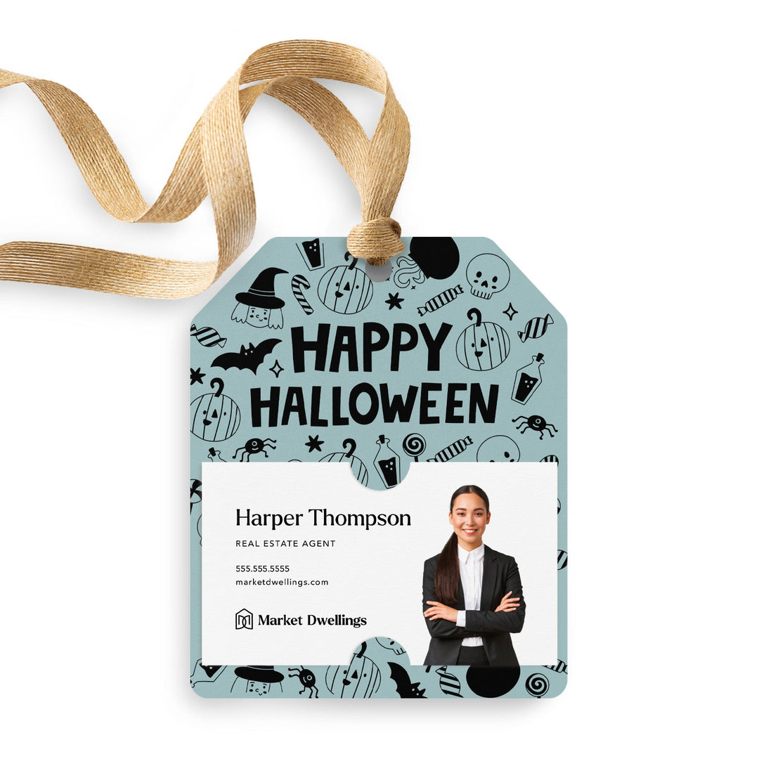 Happy Halloween | Gift Tags Gift Tag Market Dwellings LIGHT BLUE