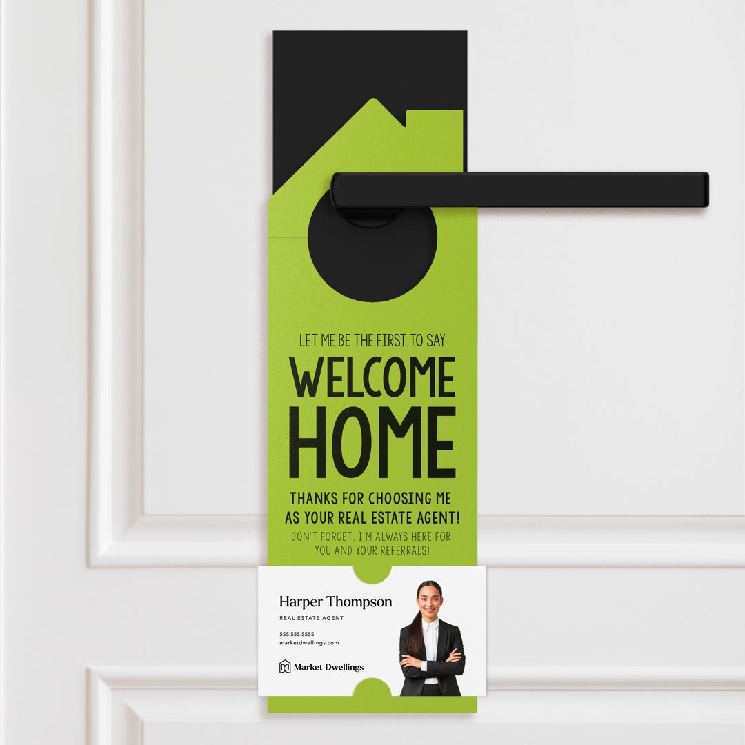 Welcome Home Door Hangers Door Hanger Market Dwellings GREEN APPLE