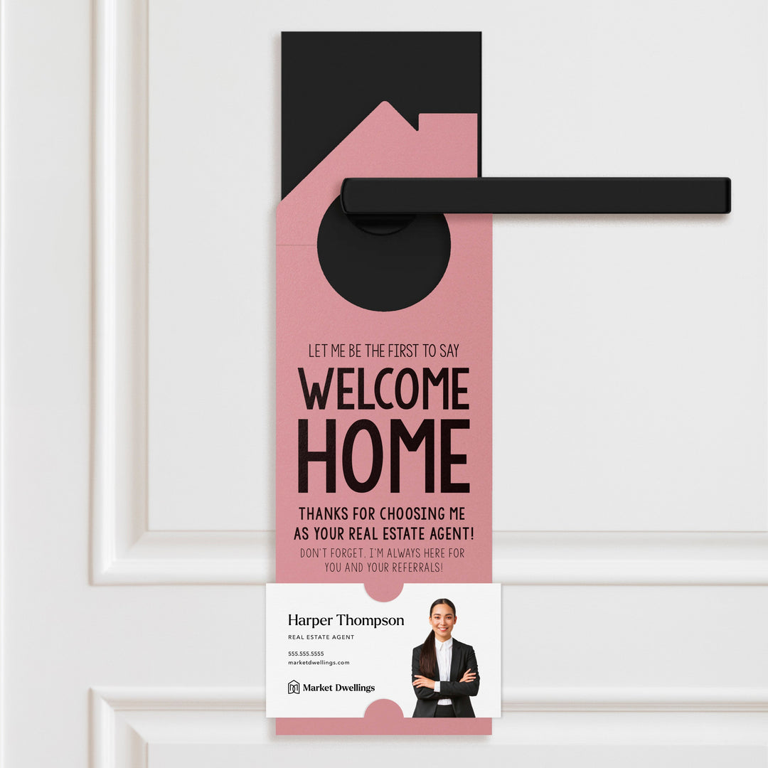 Welcome Home Door Hangers Door Hanger Market Dwellings LIGHT PINK