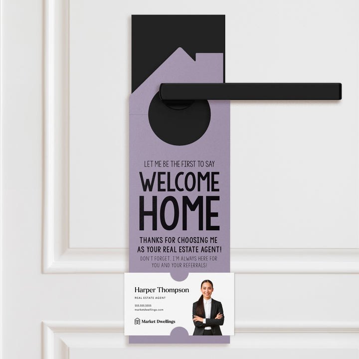 Welcome Home Door Hangers Door Hanger Market Dwellings LIGHT PURPLE