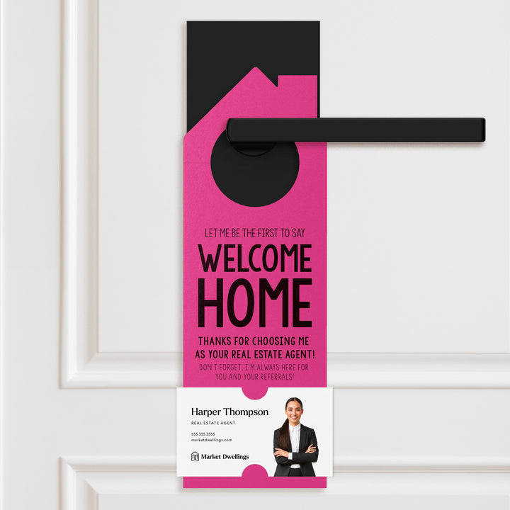 Welcome Home Door Hangers Door Hanger Market Dwellings RAZZLE BERRY