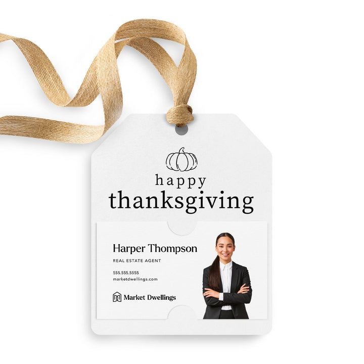 Happy Thanksgiving | Gift Tags Gift Tag Market Dwellings WHITE