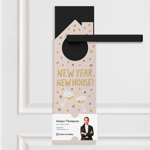 New Year, New House? Door Hangers Holiday Door Hanger Market Dwellings