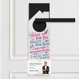 Roses Are Red. Violets Are Blue. I Sold Your Neighbor's House, And I Can Sell Yours Too! Door Hangers Holiday Door Hanger Market Dwellings